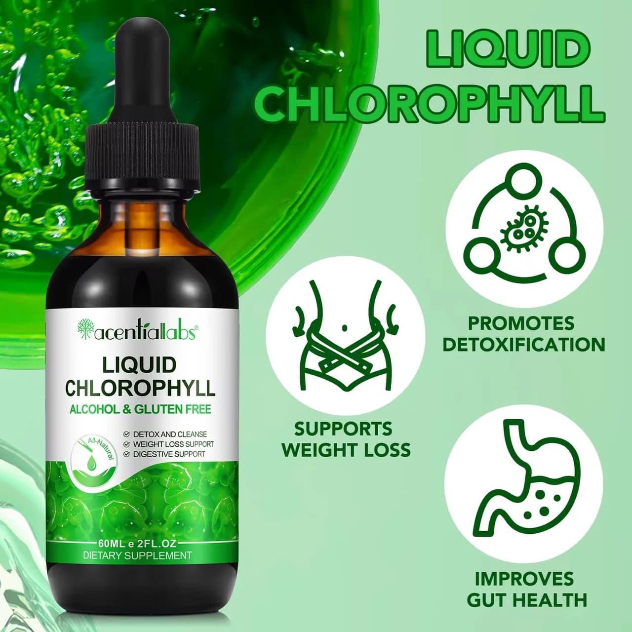 Acentiallabs Liquid Chlorophyll 60ml