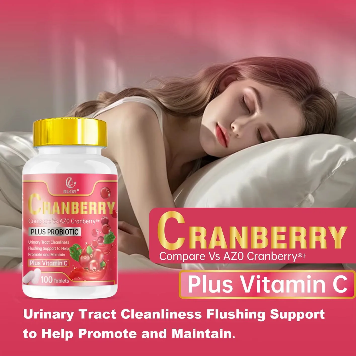 Douzi Cranberry Tablet with Probiotic
