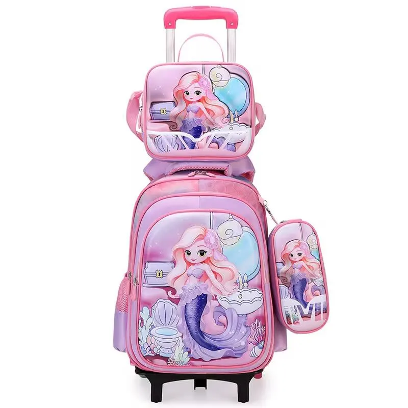 Kids School Bag Sets with Trolley